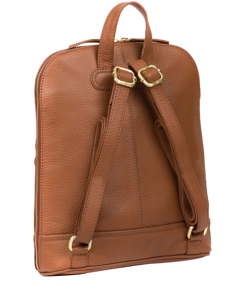 'Ellerton' Tan Leather Backpack image 3