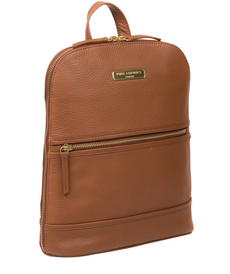 'Ellerton' Tan Leather Backpack image 5