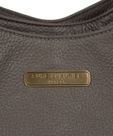 'Somerby' Grey Leather Shoulder Bag image 6