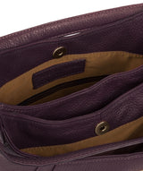 'Somerby' Plum Leather Shoulder Bag image 4