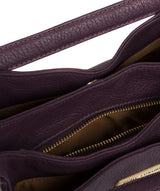 'Somerby' Plum Leather Shoulder Bag image 5