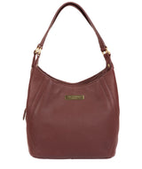 'Somerby' Port Leather Shoulder Bag Pure Luxuries London