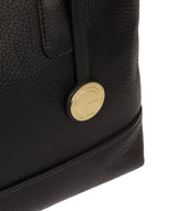 'Wimbourne' Black Leather Tote Bag image 6