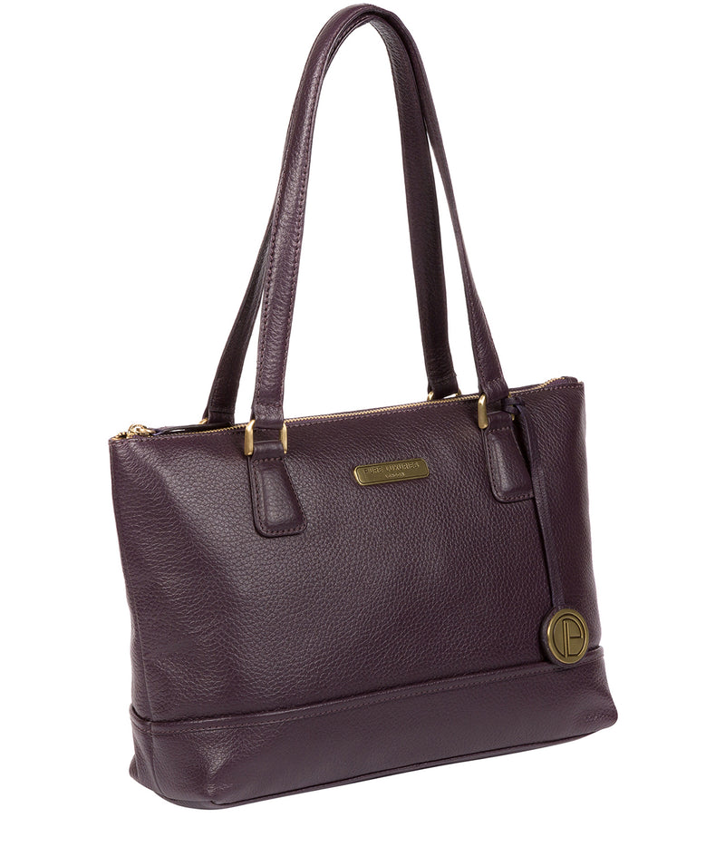 'Wimbourne' Grey Leather Tote Bag