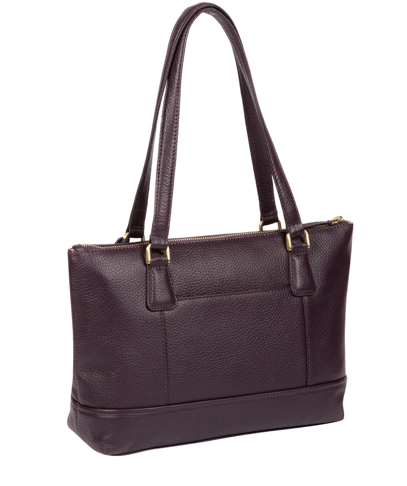 'Wimbourne' Grey Leather Tote Bag image 7