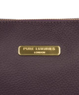 'Wimbourne' Plum Leather Tote Bag