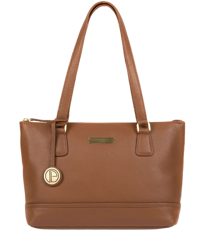 'Wimbourne' Tan Leather Tote Bag image 1