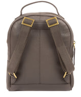 'Gloria' Grey Leather Backpack image 3