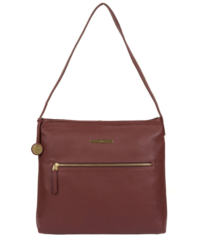 'Barbara' Port Leather Shoulder Bag image 1