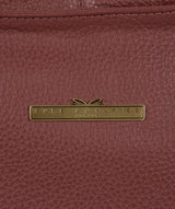 'Barbara' Port Leather Shoulder Bag image 6