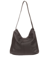 'Barbara' Slate Leather Shoulder Bag image 3