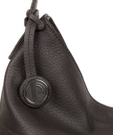 'Barbara' Slate Leather Shoulder Bag image 6