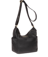 'Dorothea' Midnight Blue Leather Shoulder Bag Pure Luxuries London