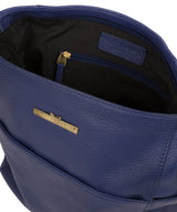 'Dorothea' Navy Leather Shoulder Bag image 4