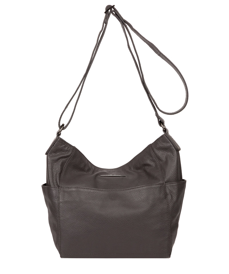 'Dorothea' Slate Leather Shoulder Bag image 1