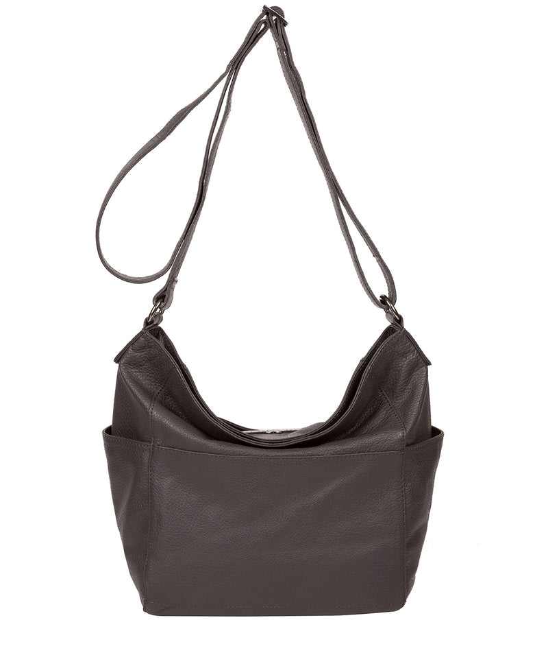 'Dorothea' Slate Leather Shoulder Bag image 3