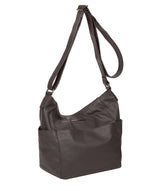 'Dorothea' Slate Leather Shoulder Bag image 5
