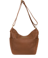 'Dorothea' Tan Leather Shoulder Bag image 1