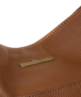 'Dorothea' Tan Leather Shoulder Bag image 6