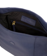 'Elaine' French Navy Leather Shoulder Bag image 4