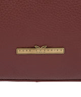 'Elaine' Port Leather Shoulder Bag image 7
