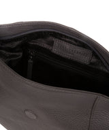 'Elaine' Slate Leather Shoulder Bag Pure Luxuries London