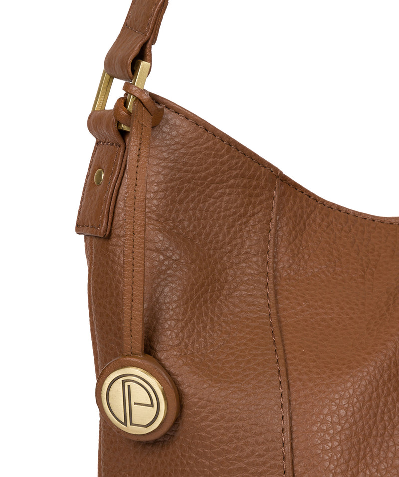 'Elaine' Tan Leather Shoulder Bag image 6