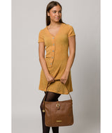 'Elaine' Tan Leather Shoulder Bag image 2