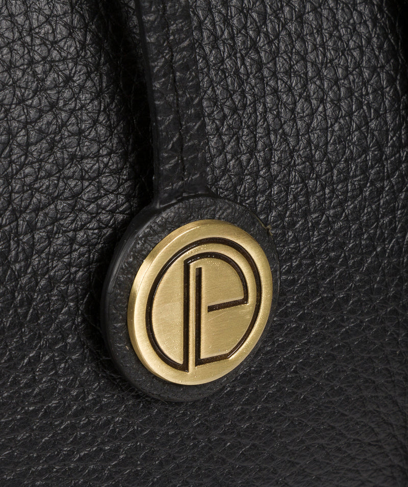 'Ida' Black Leather Tote Bag Pure Luxuries London