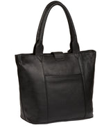 'Ida' Black Leather Tote Bag Pure Luxuries London