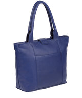 'Ida' Navy Leather Tote Bag Pure Luxuries London