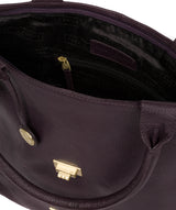 'Ida' Plum Leather Tote Bag image 5