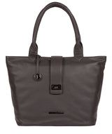'Ida' Slate Leather Tote Bag Pure Luxuries London