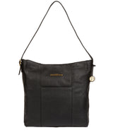 'Rachael' Black Leather Shoulder Bag image 1