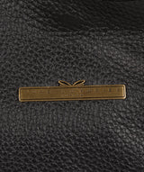 'Rachael' Black Leather Shoulder Bag image 6