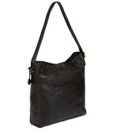 'Rachael' Black Leather Shoulder Bag image 8