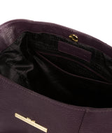 'Rachael' Plum Leather Shoulder Bag image 4