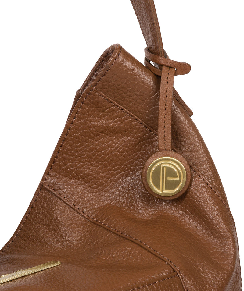 'Rachael' Tan Leather Shoulder Bag Pure Luxuries London