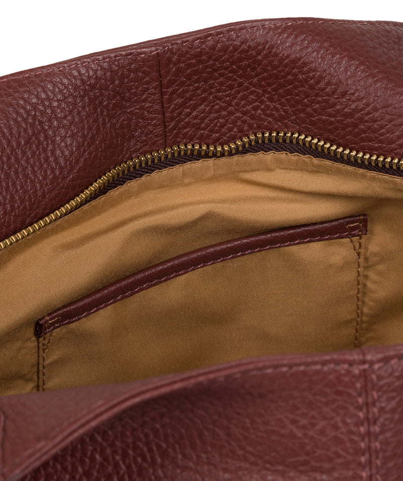 'Alina' Port Leather Tote Bag image 7