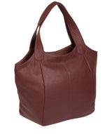 'Alina' Port Leather Tote Bag image 8