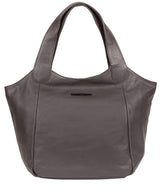 'Alina' Slate Leather Tote Bag image 1