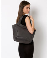 'Alina' Slate Leather Tote Bag image 2