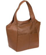 'Alina' Tan Leather Tote Bag Pure Luxuries London