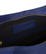 'Denisa' Navy Leather Tote Bag image 5
