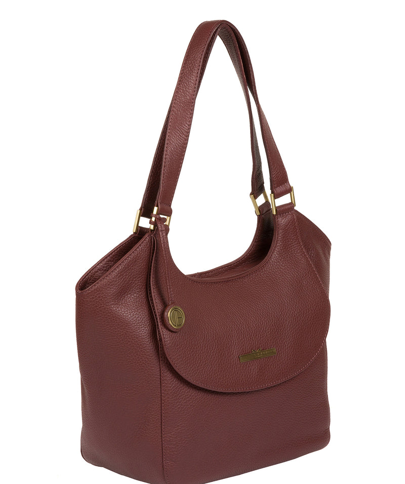 'Denisa' Port Leather Tote Bag image 3