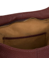 'Denisa' Port Leather Tote Bag image 7