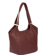 'Denisa' Port Leather Tote Bag image 8