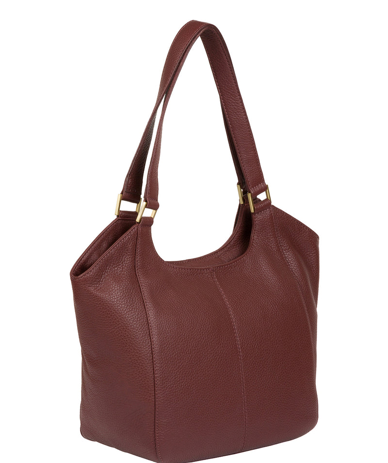 'Denisa' Port Leather Tote Bag image 8