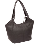 'Denisa' Slate Leather Tote Bag image 3