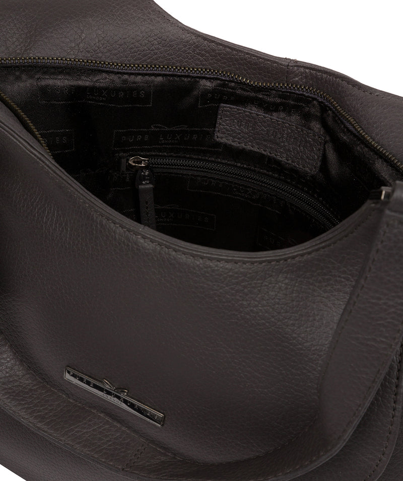 'Denisa' Slate Leather Tote Bag image 4